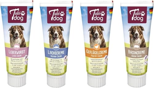 Tubi Dog Tubidog Leberwurst-Set Lachscreme Speckcreme Geflügelcreme