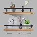 Vsadey Estantes de Pared de Madera, Juego de 2 Estantes Flotantes de...