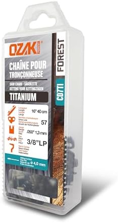 Chaîne De Tronçonneuse Ozaki .325 - Jauge 1.6mm - 68 Maillons - Pour Tronçonneuses 45cm - 10