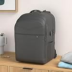 Lapsouno 17 Inch Laptop Backpack, Carry On Travel Backpack, Durable Extra Large TSA Business Backpack with USB Port, Water Resistant Anti Theft Gift for Men Women, Black - Image 2