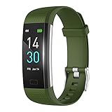 MicLee Damen Herren Smartwatch Fitness Armband Wasserdicht IP68 Farbbildschirm Fitness Uhr Fitness Tracker Aktivitätstracker Schrittzähler Sportuhr Anruf SMS Beachten für iOS Android Handy