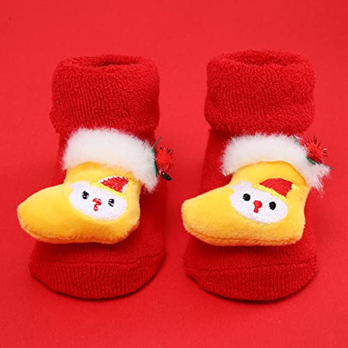 Christmas Socks Toddler Baby Girl Boy Warm Socks Santa Socks Soft Sole Non-Slip Holiday Xmas Floor Socks4
