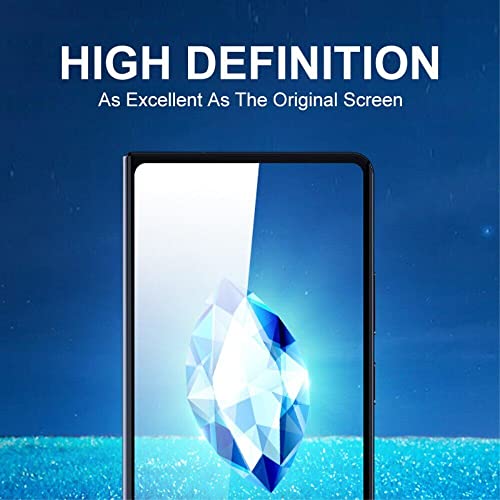 Image of Casodon Tempered Glass Screen Protector Guard for Samsung Galaxy Fold 5 (Black) Full Screen Coverage with Easy Installation Kit