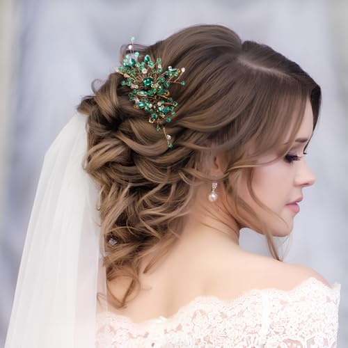 Peinetas de cristales para bodas y accesorios de cabello versátiles 4
