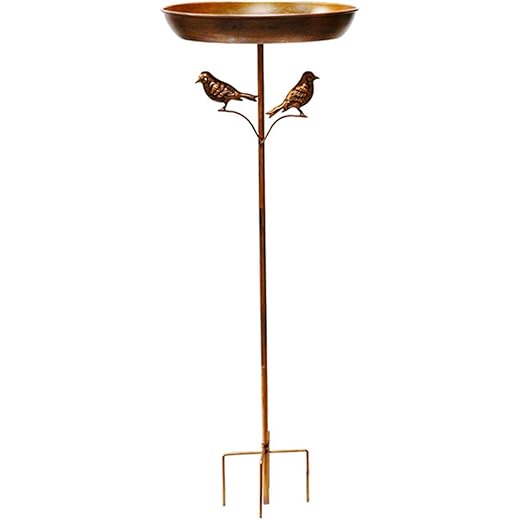 LOOM TREE® Bird Bath Bowl Metal Stand Iron Pedestal Bird Feeder for Patio Outdoors Yard | Yard, Garden & Outdoor Living | Bird & Wildlife Accessories | Birdbaths