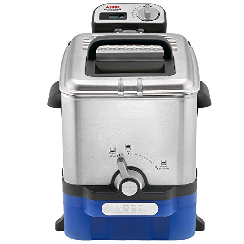 Seb Oleoclean Pro Single autonome Fritteuse-3,5 l 2300 W Schwarz, Blau, Edelstahl (3,5 l, 1,2 kg, 150 °C, 190 °C, Single) – Bild 3