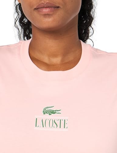 Lacoste Unisex adult Regular Fit Short Sleeve Crew Neck Tee Shirt W Small Croc and Lacoste Graphic on the Front of the Chest3