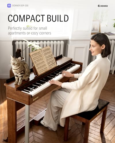 Donner EC3020 Digital Piano With 88 Key Dynamic Graded Hammer Action Weighted Keyboard Piano thumb #5