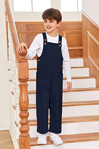 Ciaorbis Kids Girl Boy Corduroy Overall Solid One-Piece Pants With 2 Pocket Suspender Trousers 4-6Years #TOP3