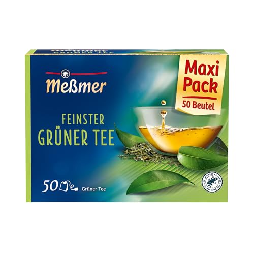 Meßmer Feinster Grüner Tee | 50 Teebeutel | Vegan | Glutenfrei | Laktosefrei | 50 Stück (1er Pack) Meßmer Feinster Grüner Tee | 50 Teebeutel | Vegan | Glutenfrei | Laktosefrei | 50 Stück (1er Pack)