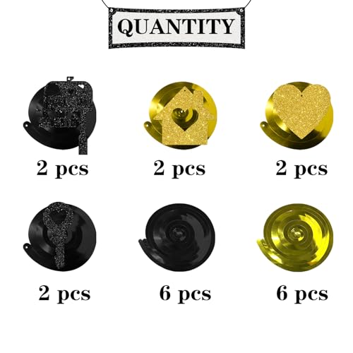 Maicaiffe Welcome Home Hanging Swirl Decorations - Glitter 20 Pcs Welcome Back Retirement Party Supplies - New Home Streamers - Housewarming Party Foil Swirls Ceiling Decorations - Image 4