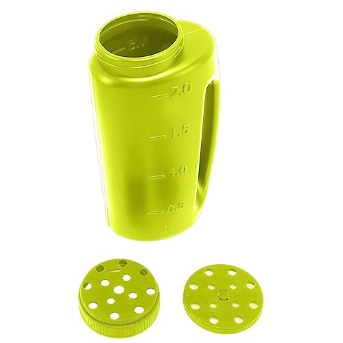 TYCIONG Spandiconcime a mano per spargere semi di erba, spargitore di semi di erba, spargitore di sale, vaso per semi (verde)