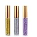 Eyeliner Glitter Liquid Eyeshadow 3 Color Metallic Glitter Sparkling Eyeliner Face Eye Cosmetic Glow Shimmer Makeup Glitter Eyeshadow Liquid Long Lasting Eyeliner Eye Shadow Gold,Silver and Purple
