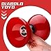MAGICYOYO Diabolo Pro Triple Bearing, High Performance Red Chinese Yoyo Ball Toy Medium Size 5' with Extra 2 Pair Carbon Sticks + 1 Net Bag + 2 Diabolo Strings, Ideal Gift for Kids & Adults