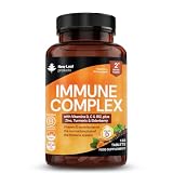 Vitamin D3 Immune Booster Complex - with Vitamins D,C, B12, Zinc, Turmeric & Elderberry - Immune Support - Made in the UK - Immunity Booster by New Leaf 120 Tablets
