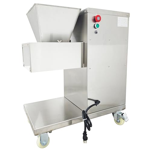 TECHTONGDA Commercial Meat Slicer Cutting Machine with 2mm Blade Electric Stainless Steel Meat Cutter Slicer Steak Pork TJ-180L 1760LBS/H