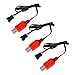 3PCS 7.4V SM-4PプラグUSB充電ケーブル用のDE36W DE65 HM202 EC08 EC16 DE85 RC クロスカントリー車M416電動ゲルボール爆発機電池充電器に