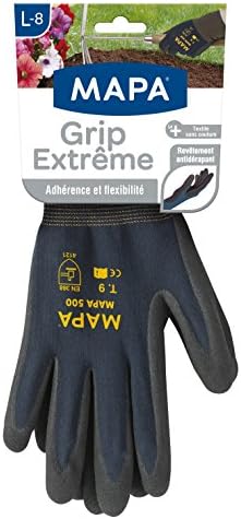 Mapa - Guantes de jardinería (3 pares, agarre y flexibilidad, tal...
