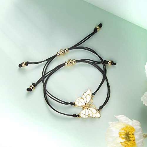 Butterfly Friendship Bracelets Best Friend Christmas Gifts For Women Bff Matching Pinky Promise Bracelets Sister #TOP3
