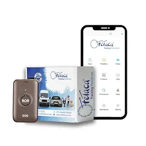 FeTaca Small Hidden Wireless G06 GPS Tracker with Multiple Uses for Assets, Kids, Pets, Cars & Bikes Including 1 Year Free SIM Data Plan & Tracking Software