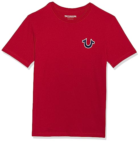 True Religion Men's Buddha Logo Short Sleeve Tee, Ruby Red, Xxl #TOP4