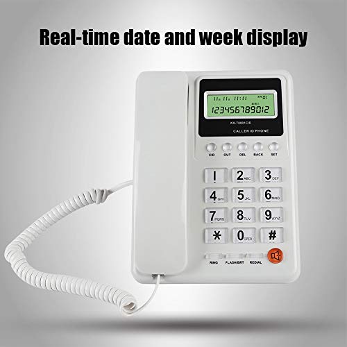 Teléfono de escritorio con cable y Caller ID Zerone miniatura 6