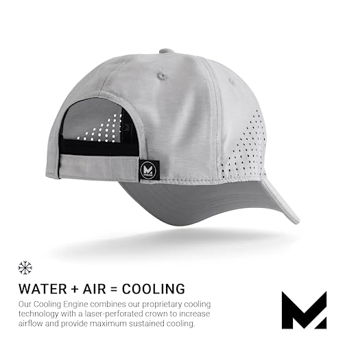Mission Vented Cooling Performance Hat - Unisex Baseball Caps - Sun Protection Hats (Grey) #TOP2