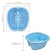 Ownest Foot Bath Spa,Water Spa and Foot Massage, Sturdy Plastic Foot Basin for Soaking Foot,Toe Nails, and Ankles,Pedicure,Portable Foot Tub-Blue
