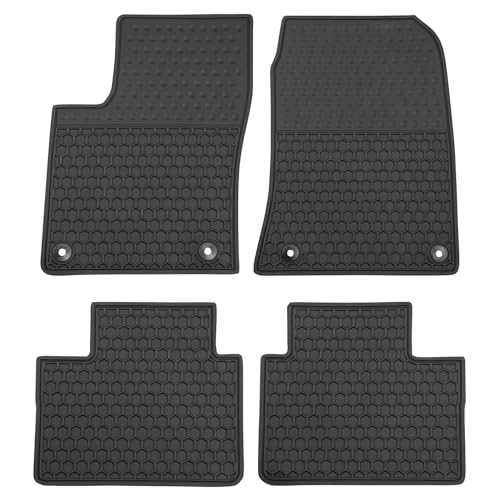 Megiteller Car Floor Mats Custom Fit for Nissan Kicks 2025 2026 Odorless Washable Heavy Duty Rubber (All Weather) Floor Liners Front and Rear Row Set Black