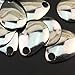 Lljsszr 50 Fishing Blades for Spinnerbaits and Lure for Walleye, Silver 15mm