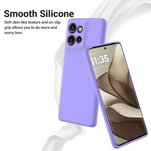 Image of Back Cover for Motorola Moto Edge 50 Neo 5G | Full Camera Protection | Premium Liquid Silicon Case | Flexible Bumper Case for Motorola Moto Edge 50 Neo 5G (Purple)