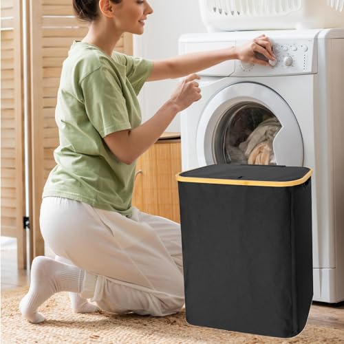 Panier à linge avec couvercle contre le désordre des vêtements