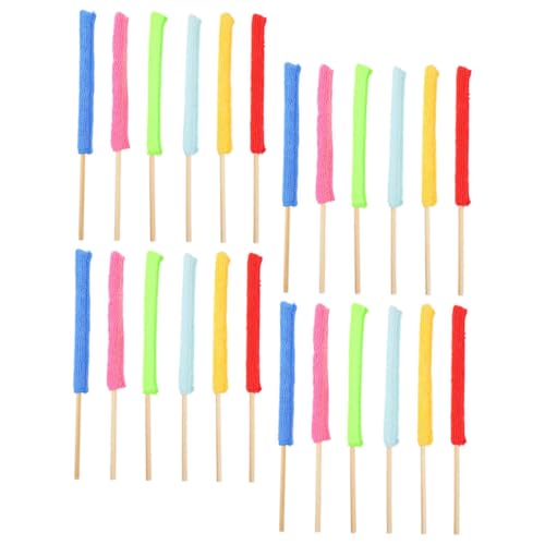 BIUDECO 24Pcs Microfiber Duster Sticks for Space Cleaning Versatile Brush Tools for Air Conditioner Vents Window Shutters and Narrow Gaps Durable Material