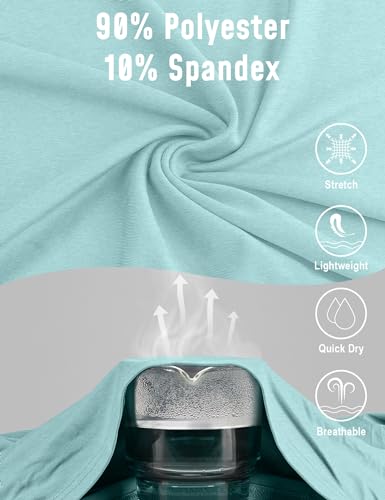 Mens Shirts Summer Workout Swim T-Shirts Short Sleeve Dry Fit Sun SPF UV Tee Running Gym Fishing Tshirts Polyester Moisture Wicking Athletic Shirts 5 Pack 4XL4