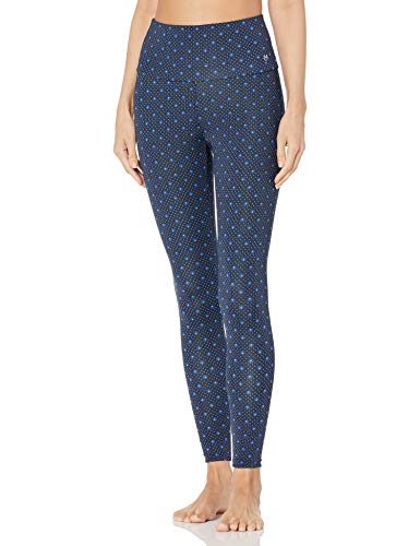Maaji Women's Misses Reversible High Rise Full Legging, Blue, Large
