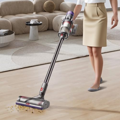 BIHARNT Verlängerungsrohr für Dyson V12 Detect Slim / V12 Origin / V10 Digital Slim Stabstaubsauger, Ersatz Teleskoprohr Schnellspanner Verlängerungsstange Zubehör, 74cm（grau）