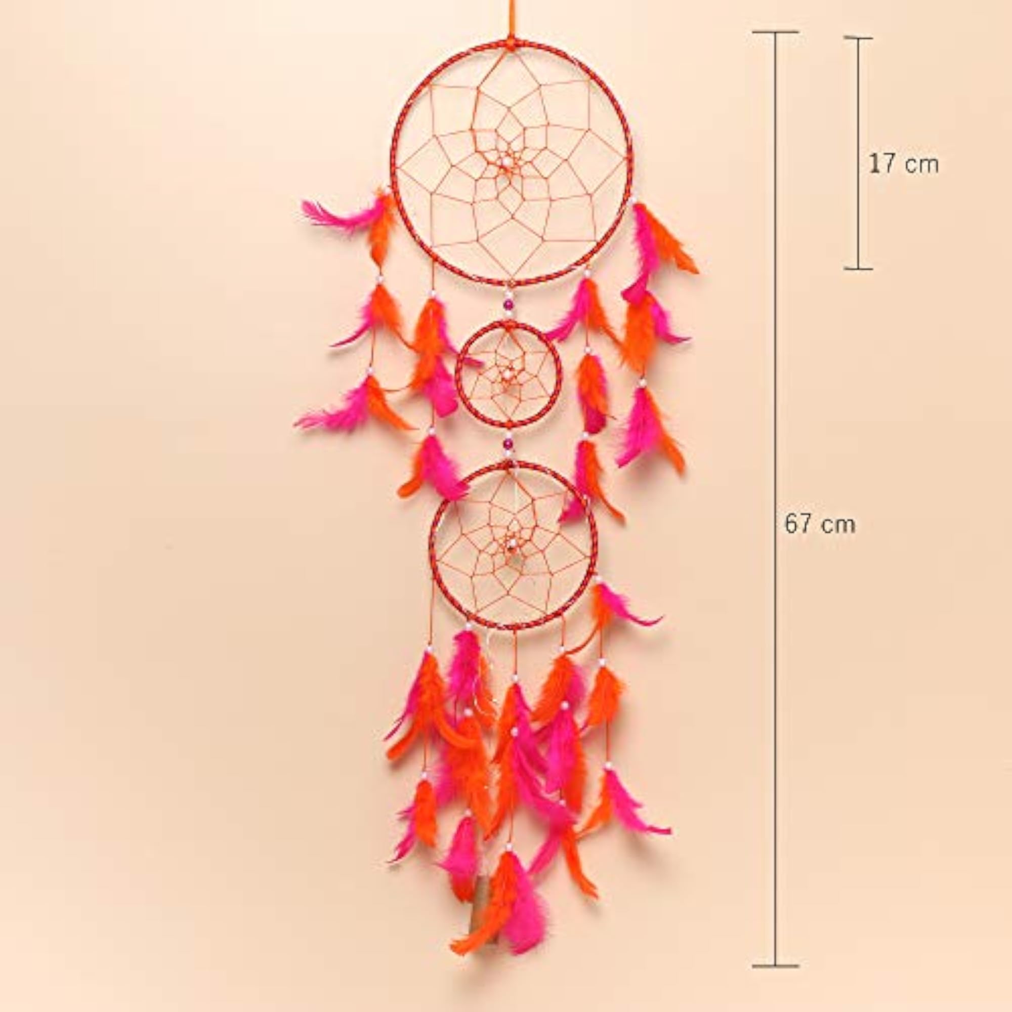 Mehruna Dream Catchers Wall Hanging, Handmade Decor with Lighting