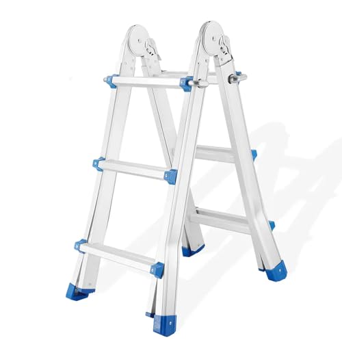 Multi-Purpose Telescopic Ladder, Folding, Extendable, 3 Step, Heavy Duty, for Home and Garden