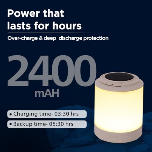 Image of Philips Phoebus 5W Solar Emergency Light | 230 Lumens | 2400mAh Battery | Dual Charging Solar & Type-C | Multi-Color RGB Modes | One-Step Dimming | 5.5H Backup | Portable & Hangable Design | Pack of 1