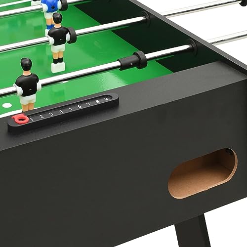 Somanki Klappbarer Kickertisch 121 x 61 x 80 cm Schwarz Tischkicker, Tischfussball, Tischkicker Bälle, Tischkicker Erwachsene, Spieltisch – Bild 7