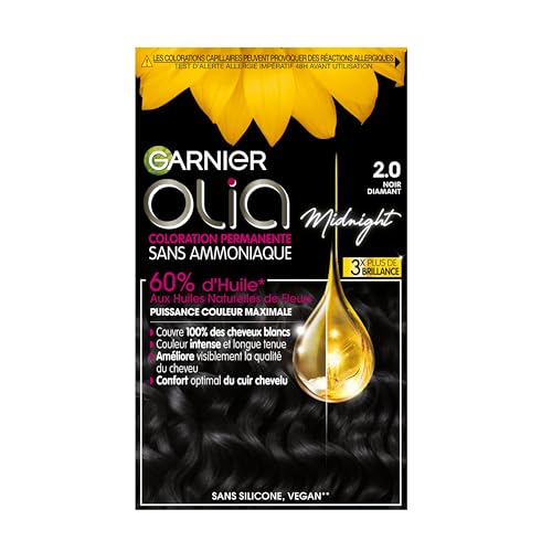Garnier Olia Permanente Coloration Sans Ammoniaque 2.0 Noir Diamant