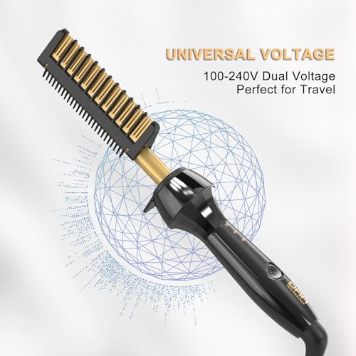 Peine Eléctrico Cerámico Dan Hot Comb para Pelo y Barba miniatura 4