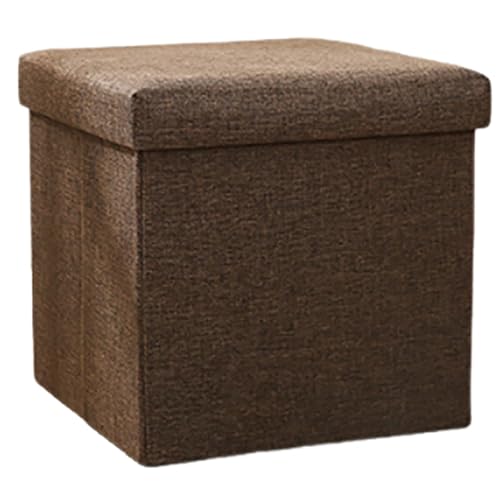 GAOZITAIGZ Pouf Contenitore Pieghevole Piccolo Piccolo Pouf Contenitore con Coperchio Contenitore per Giocattoli Cubo Seduta per Soggiorno Camera da Letto Ingresso B,30 x 30 x 30 cm