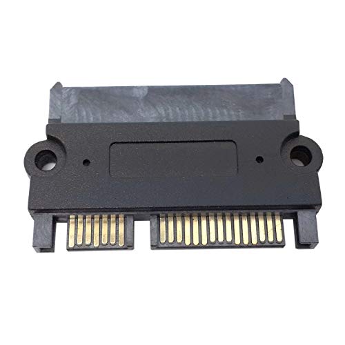 Adaptador Convertidor SATA 22P Macho a Hembra, Negro miniatura 5