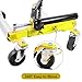 PioneerWorks Car Wheel Dolly Jack Set of 2, 1500 LBS Capacity Hydraulic Car Dolly, Heavy Duty Rollers with Foot Pedal for Car Truck RV Trailer, Yellow