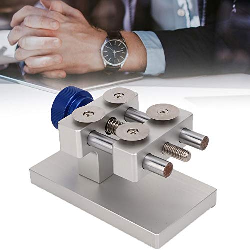 Abridor profesional de bisel de relojes, removedor de bisel de relojes, herramienta de reparación de piezas de relojes para relojero plateado