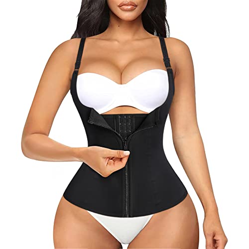 Bafully Womens Underbust Corset Waist Trainer Steel Boned Sp