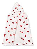 Petit Bateau Kinder Unisex A04ZH Baby-Frottee-Herz-Bademantel, Marshmallow/TERKUIT, Einheitsgröße