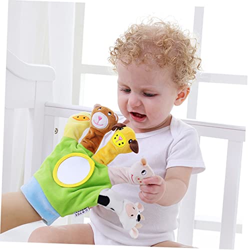 Gadpiparty Fantoches De Dedo Animal Brinquedo Recém-Nascido Fantoches De Animais Fantoches De Mão Pa