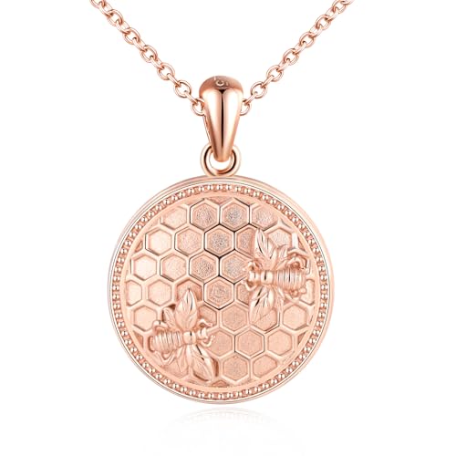 Collier photo abeille argent 925 médaillon personnalisé pendentif rayon de miel